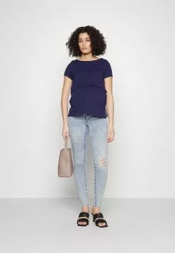 Anna Field MAMA MATERNITY LONG TEE - T-Shirt Basic - Dark Blue -Anna Field Geschäft 0956c80bd62f4ebeab07a7abe77de987