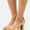 Anna Field LEATHER - Riemensandalette - Gold
