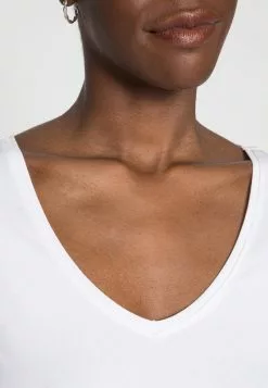 Anna Field 2 PACK - T-Shirt Basic - White/black -Anna Field Geschäft 1510d7675ad442f7b88345589de446a2