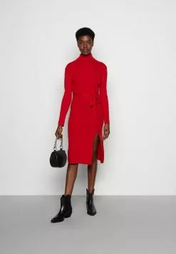 Anna Field ROLLKRAGEN RIPP MINI STRICKKLEID MIT GÜRTEL - Strickkleid - Red -Anna Field Geschäft 37e2535a7bb7492aa6a9cdd94483c348