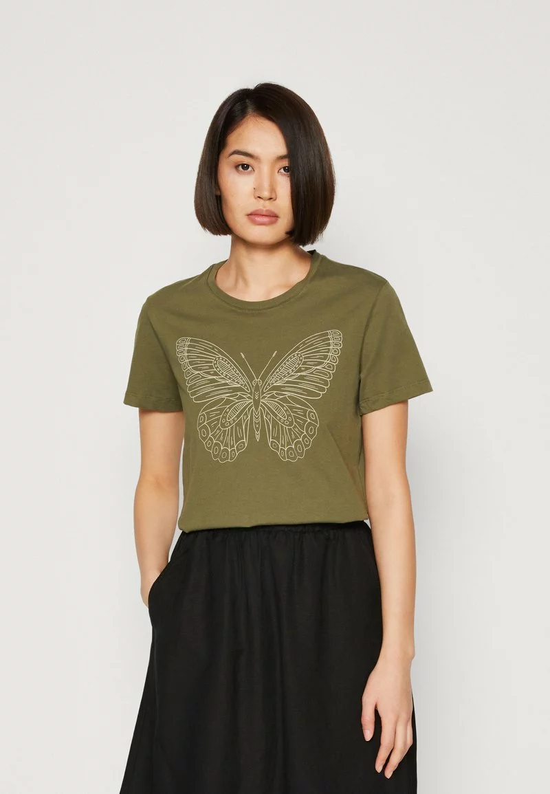 Anna Field T-Shirt Print - Green 3 Anna Field T-Shirt Print - Green