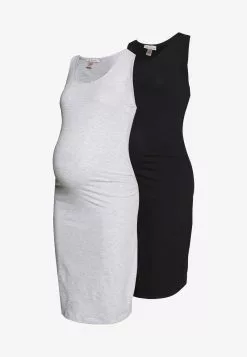 Anna Field MAMA 2 PACK - Etuikleid - Light Grey/black -Anna Field Geschäft 39ca9c517a404cfbb9a9220d30d449c2