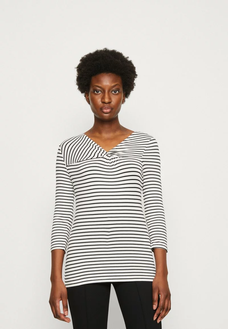 Anna Field Langarmshirt - White/black 3 Anna Field Langarmshirt - White/black