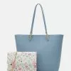 Anna Field SET - Shopping Bag - Blue