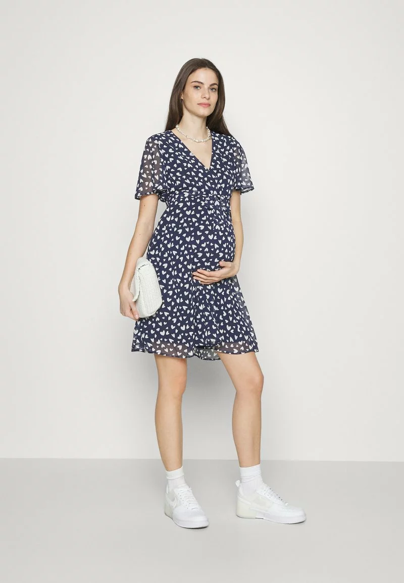 Anna Field MAMA Freizeitkleid - Dark Blue/white 4 Anna Field MAMA Freizeitkleid - Dark Blue/white – Bild 2