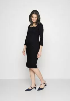 Anna Field MAMA NOTCH NECKLINE MIDI DRESS - Jerseykleid - Black -Anna Field Geschäft 745887bcaafc454abffcdfca4f151e44 1