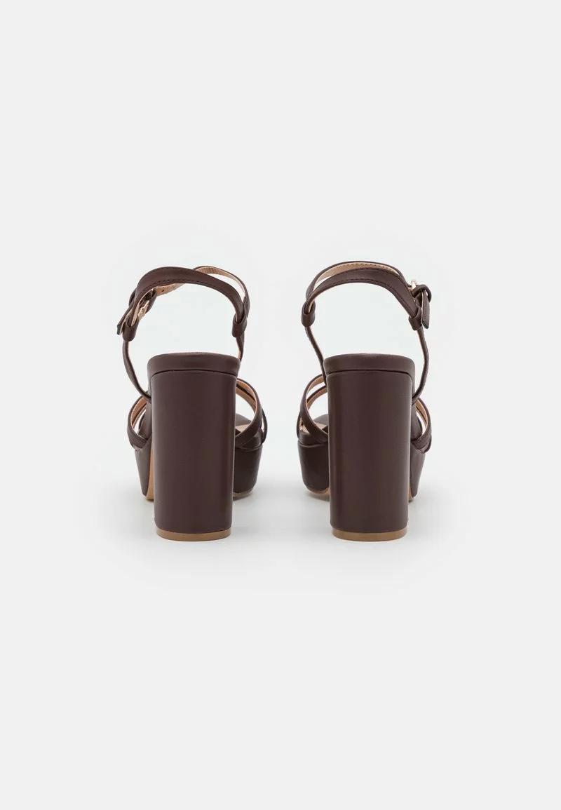 Anna Field Plateausandalette - Dark Brown 5 Anna Field Plateausandalette - Dark Brown – Bild 3