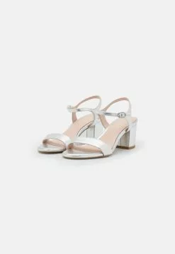 Anna Field LEATHER - Riemensandalette - Silver -Anna Field Geschäft 8ce0c9b46f9f41c29e5eca00a046d1ab