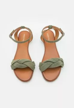 Anna Field LEATHER - Riemensandalette - Khaki -Anna Field Geschäft 9a88df08c5874fc2bfff3b2e487eff3d