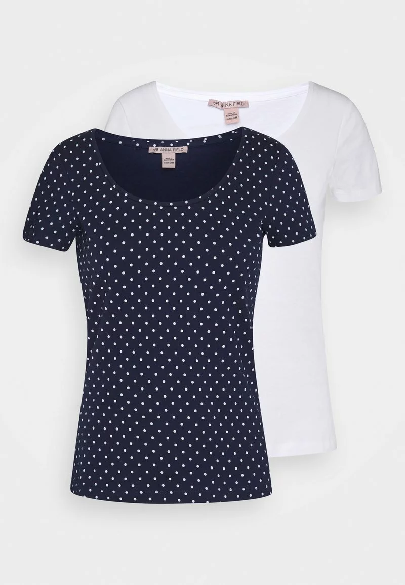 Anna Field 2ER PACK - T-Shirt Print - Navy/white 3 Anna Field 2ER PACK - T-Shirt Print - Navy/white
