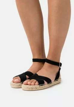 Anna Field LEATHER - Espadrille - Black