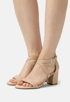 Anna Field LEATHER - Riemensandalette - Beige