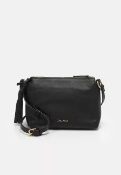 Anna Field LEATHER - Umhängetasche - Black