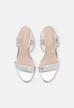 Anna Field LEATHER - Riemensandalette - Silver -Anna Field Geschäft d8175a71baaa42b89c0f78ec1aba1ef6