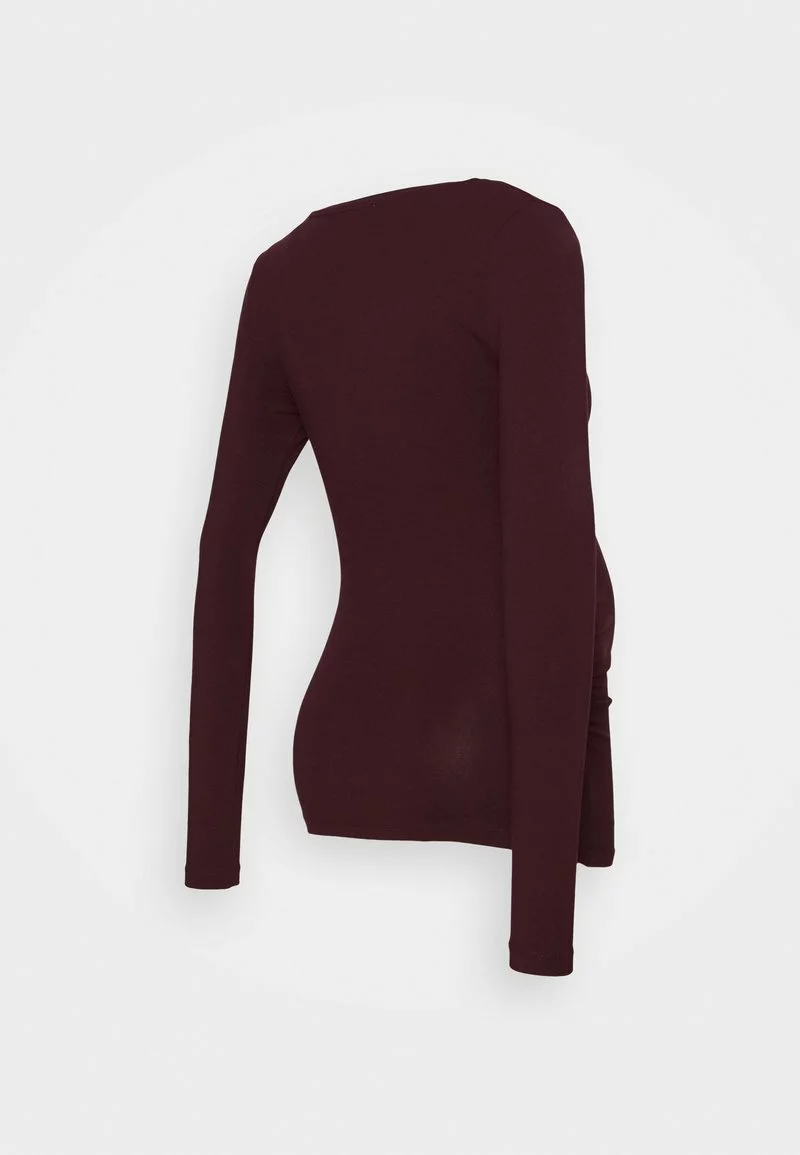 Anna Field MAMA V NECK BASIC LONG SLEEVE TOP - Langarmshirt - Bordeaux 4 Anna Field MAMA V NECK BASIC LONG SLEEVE TOP - Langarmshirt - Bordeaux – Bild 2