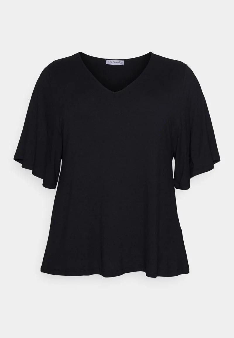 Anna Field Curvy T-Shirt Basic - Black 6 Anna Field Curvy T-Shirt Basic - Black – Bild 4